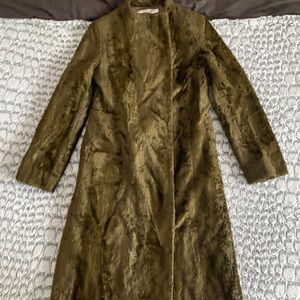 KATHARINE HAMNETT LONDON-vegan fur coat sz small